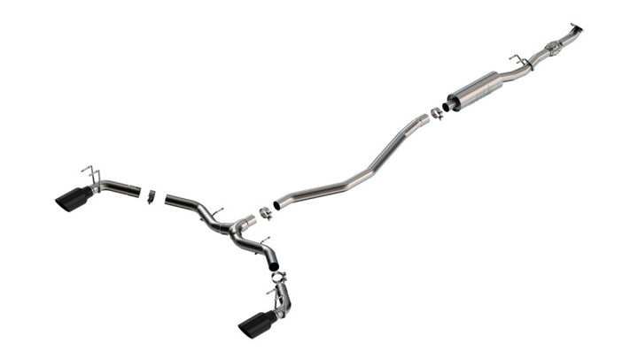 Borla 2023 Integra/22-23 Civic Si 1.5L 4 CYL. MT FWD 4DR 2.50in S-Type Catback Exhaust Black Chrome - Bull Strap