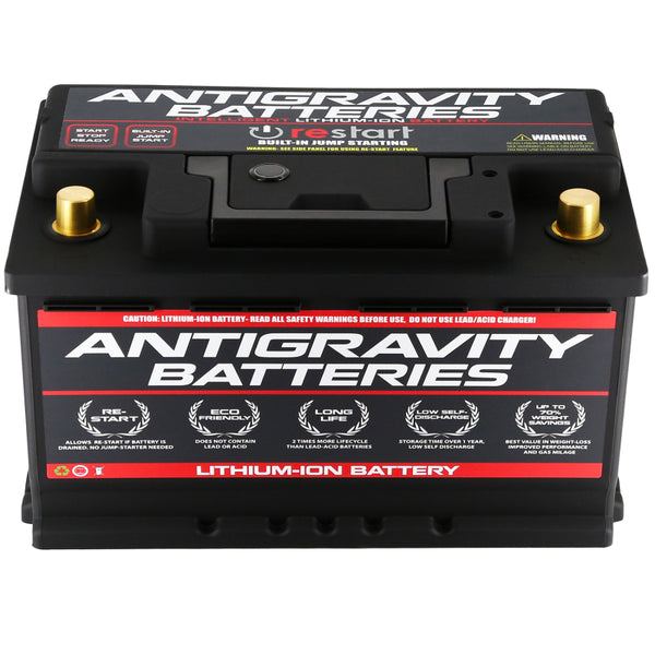 Antigravity H8/Group 49 Lithium Car Battery w/Re-Start - Bull Strap