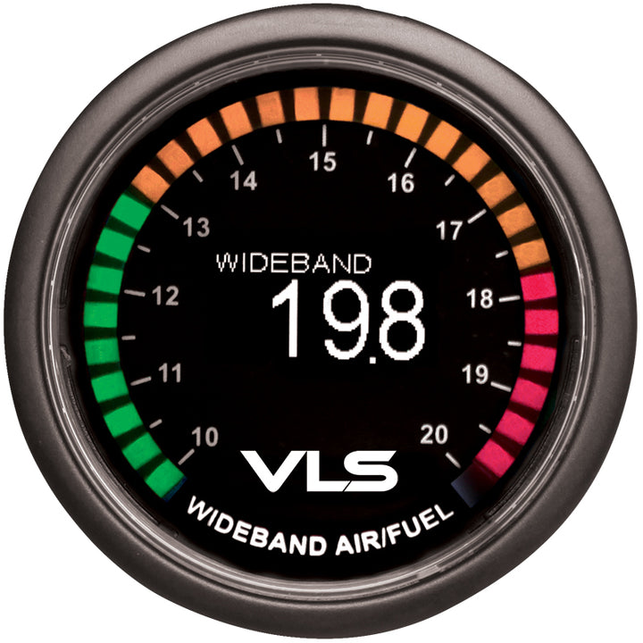 Revel VLS 52mm 10.0:1-20.0:1 AFR Digital OLED Wideband Air/Fuel Ratio Gauge - Bull Strap