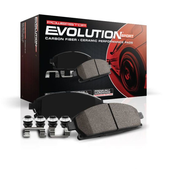 Power Stop 14-16 BMW 228i Rear Z23 Evolution Sport Brake Pads w/Hardware - Bull Strap