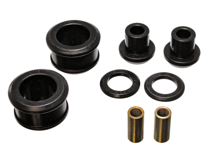 Energy Suspension 90-96 Nissan 300ZX Black Rear Differential Carrier Bushing Set (Must reuse all met - Bull Strap