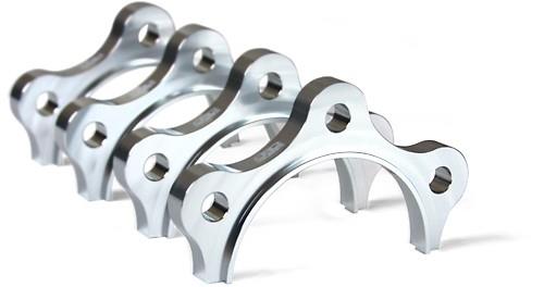 BLOX Honda S2000 Racing Half Shaft Spacers-Silver (Recommended for vehicles lowered 1.25in or more) - Bull Strap