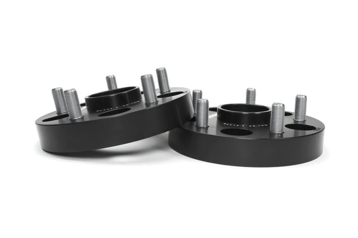 PERRIN Subaru 25mm Wheel Spacers 5x114.3 BP w/56mm Hub - Black - Bull Strap