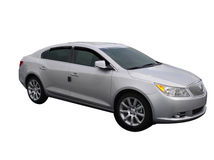 AVS 10-16 Buick Lacrosse Ventvisor Outside Mount Window Deflectors 4pc - Smoke - Bull Strap