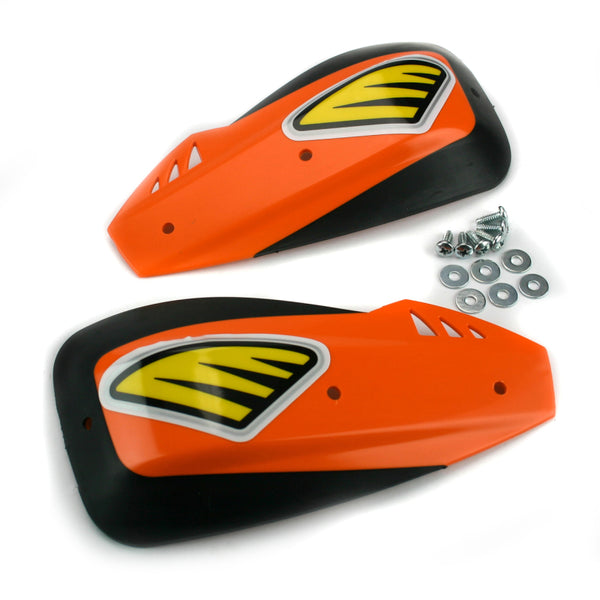 Cycra Enduro DX Handshields - Orange - Bull Strap