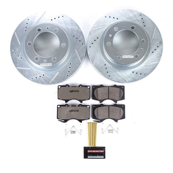 Power Stop 03-09 Toyota 4Runner Front Z36 Truck & Tow Brake Kit - Bull Strap