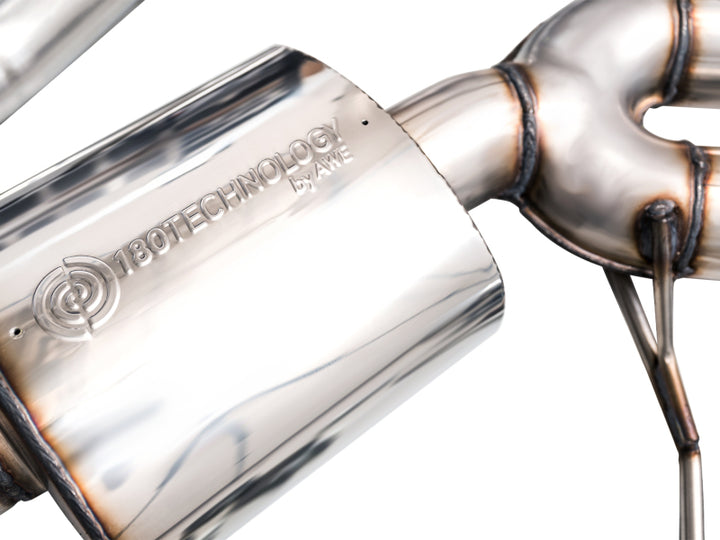 AWE Tuning 19-21 Porsche Macan 3.0T/2.9TT Touring Edition Catback Exhaust w/ Diamond Black Tips - Bull Strap