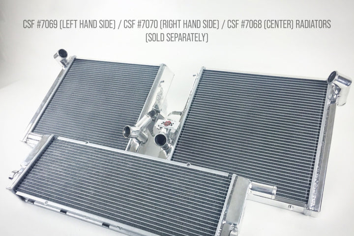 CSF Porsche 911 Turbo/GT3 RS/GT4 (991) Center Radiator - Bull Strap