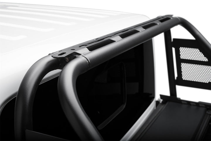 N-Fab ARC Sports Bar 20-22 Jeep Gladiator - Textured Black(Roll-N-Lock Cover Fitment Only) - Bull Strap