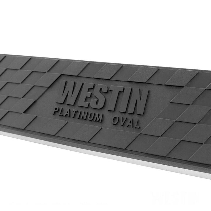 Westin 2009-2018 Dodge/Ram 1500 Crew Cab Platinum 4 Oval Nerf Step Bars - Black - Bull Strap