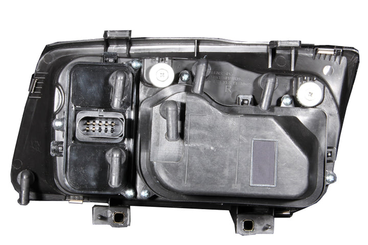 ANZO 1999-2005 Volkswagen Jetta Projector Headlights w/ Halo Black (CCFL) - Bull Strap