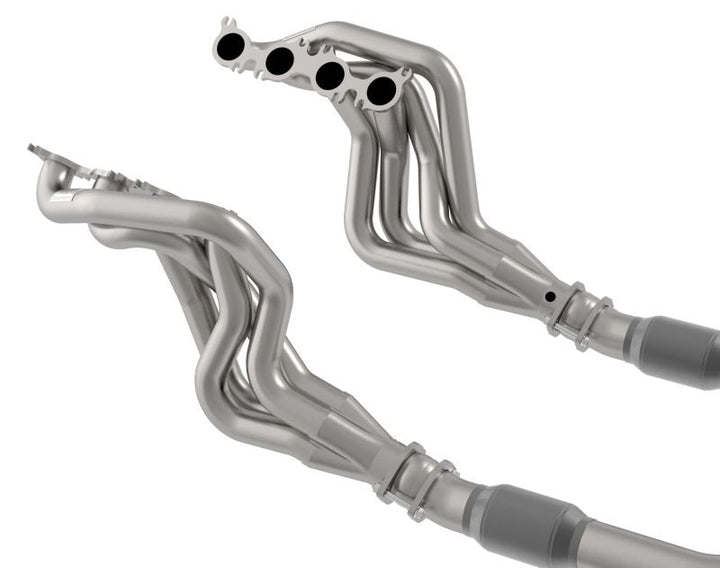 Kooks 2020 Mustang GT500 5.2L 2in x 3in SS Headers w/GREEN Catted Connection Pipe - Bull Strap