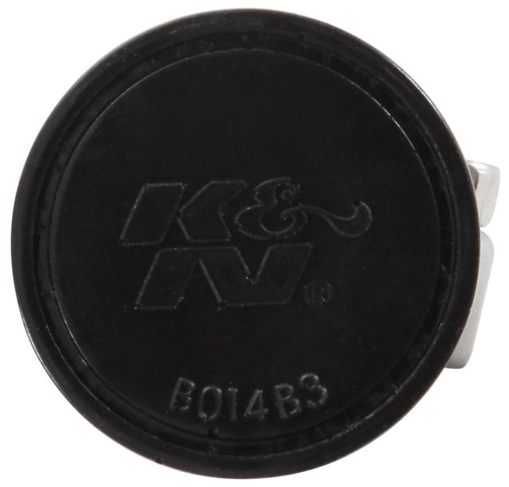 K&N 0.75 inch ID 1.375 inch OD 1.125 inch H Clamp On Crankcase Vent Filter - Bull Strap