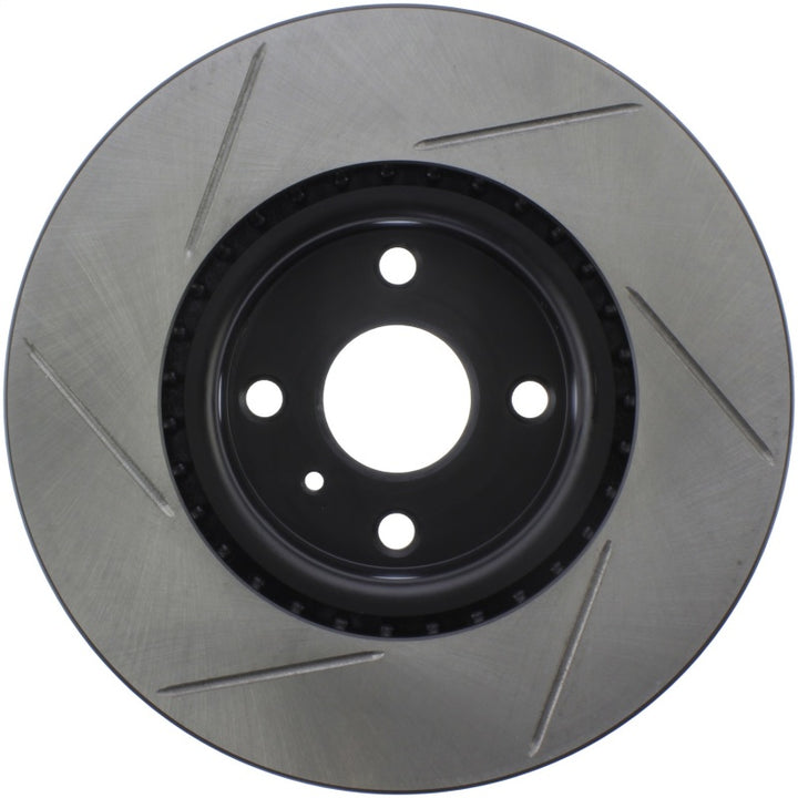 StopTech 16-18 Mazda Miata MX-5 Sport Slotted Front Left Rotor - Bull Strap
