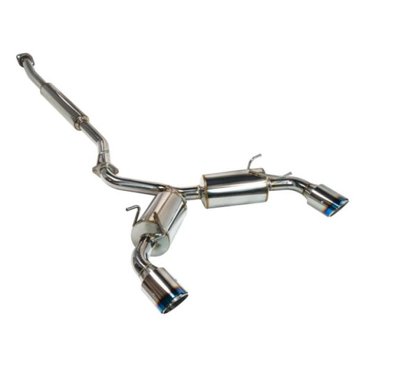 REMARK Elite Spec CatBack Exhaust, Toyota GR86 / Subaru BRZ 2022+, Burnt Stainless Tip Cover - Bull Strap