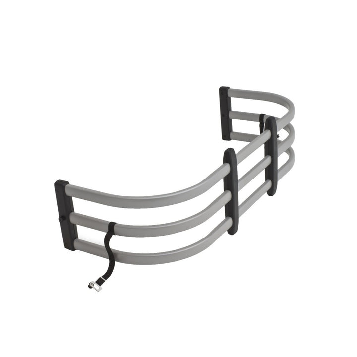 AMP Research 04-22 Ford F-150 (Excl. 04 Heritage) / 07-21 Toyota Tundra Bedxtender HD Max - Silver - Bull Strap