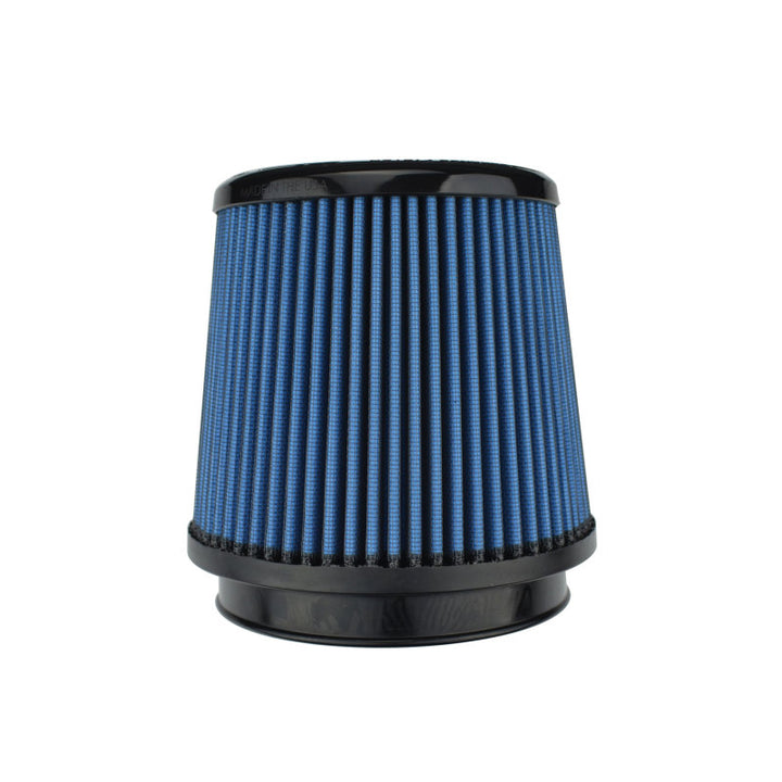 Injen AMSOIL Replacement Nanofiber Dry Air FIlter 5in Flange Diameter/6.5in Base/6in Height/70 Pleat - Bull Strap