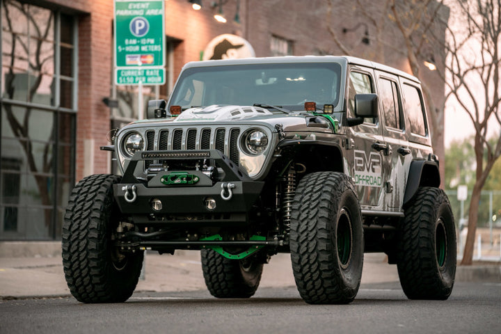 DV8 Offroad 18-22 Jeep Gladiator Wrangler LED Projector Headlights - Bull Strap