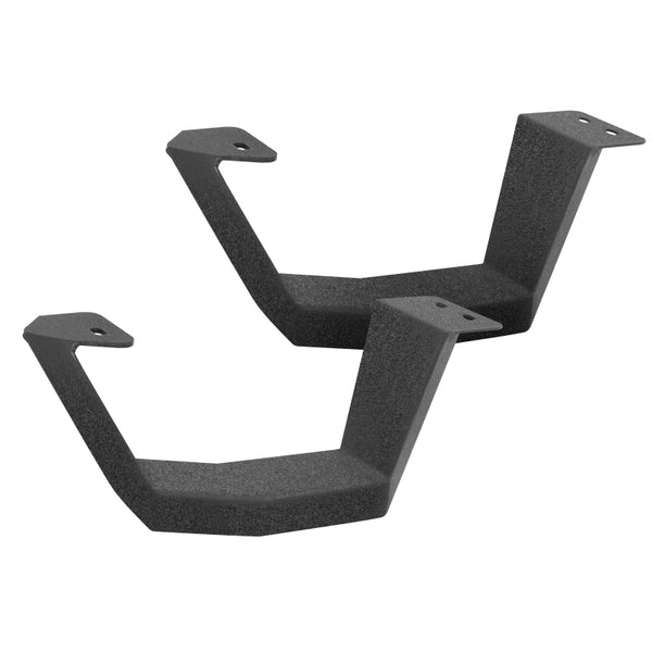 Go Rhino RB10 Running Boards - Bedliner Coating Finish - Complete Kit - Bull Strap
