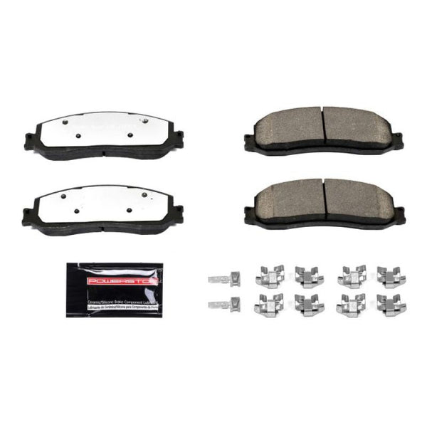 Power Stop 2012 Ford F-250 Super Duty Front Z36 Truck & Tow Brake Pads w/Hardware - Bull Strap