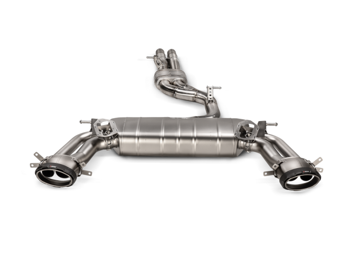 Akrapovic 2021+ Audi RS 3 (8Y) Sedan Evolution Line Exhaust (Titanium) - Bull Strap