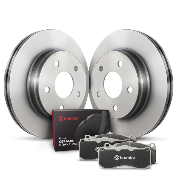 Brembo OE 17-20 Jaguar F-Pace/19-20 I-Pace/Land Rover Range Rover Velar Front Disc Brake Kit - Bull Strap