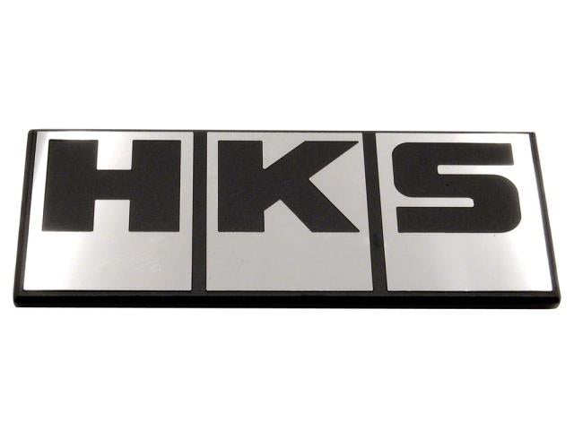 HKS Silver Block Logo Emblem - Bull Strap
