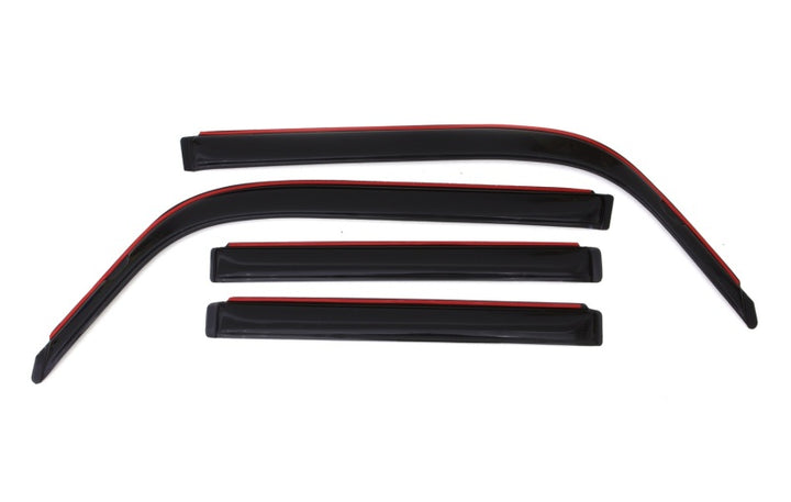 AVS 04-06 Scion XB Ventvisor In-Channel Front & Rear Window Deflectors 4pc - Smoke - Bull Strap