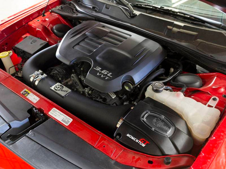 aFe Momentum GT Dry S Stage-2 Intake System 11-15 Dodge Challenger/Charger V6-3.6L - Bull Strap