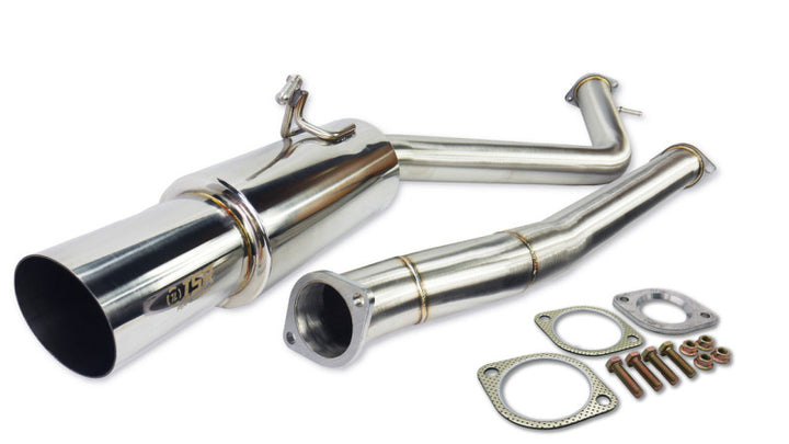 ISR Performance GT Single Exhaust - Infiniti Q60 Coupe RWD - Bull Strap