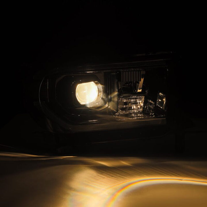 AlphaRex 07-13 Toyota Tundra/08-17 Sequoia G2 PRO-Series Projector Headlights Black -NO Lvl Adjuster - Bull Strap