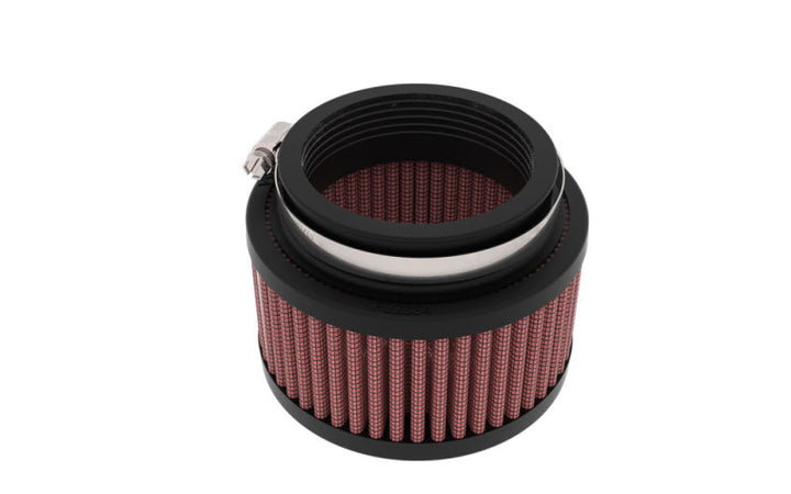 K&N Universal Clamp-On Air Filter 2.25in Flange ID 3.5in OD 2in Height - Bull Strap