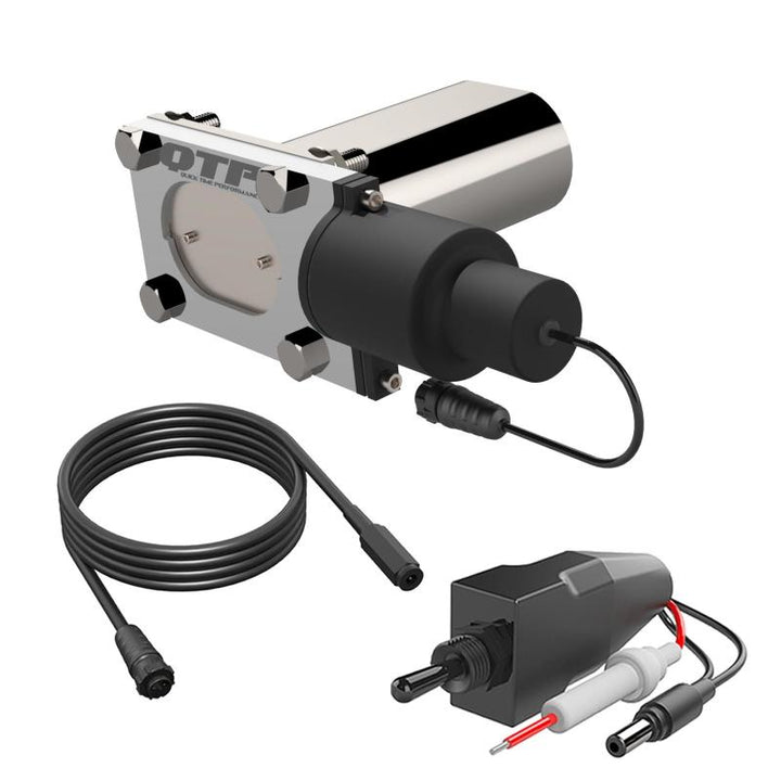 QTP Bolt-On QTEC Low Profile Oval Electric Cutout Valve - Bull Strap