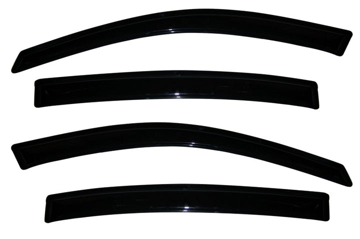AVS 06-12 Buick Lucerne Ventvisor Outside Mount Window Deflectors 4pc - Smoke - Bull Strap