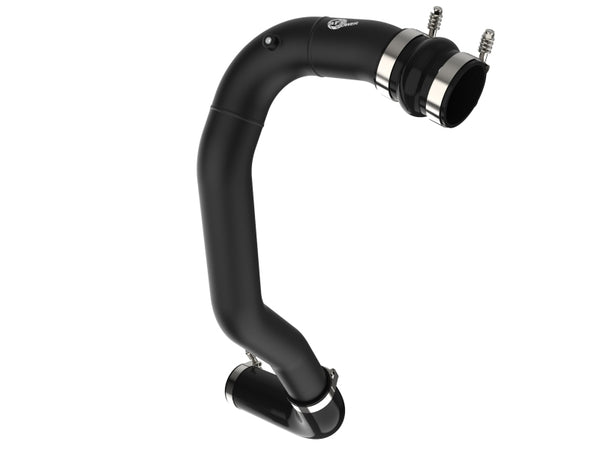 aFe 08-10 Ford Trucks V8-6.4L (td) BladeRunner 3 IN Aluminum Hot Charge Pipe - Black - Bull Strap