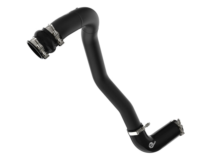aFe 08-10 Ford Trucks V8-6.4L (td) BladeRunner 3 IN Aluminum Hot Charge Pipe - Black - Bull Strap