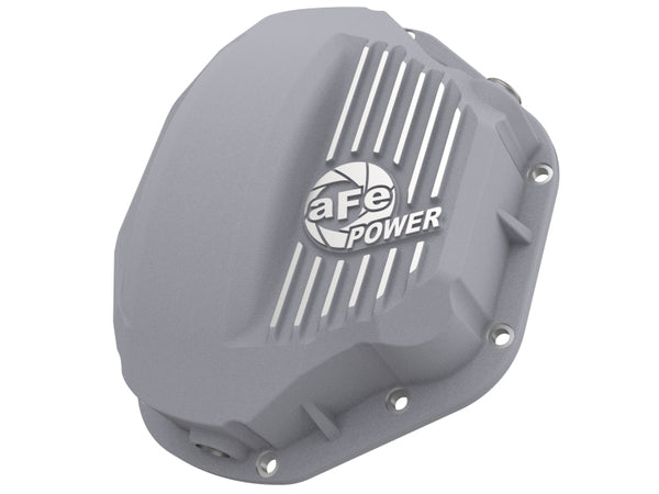 afe Rear Differential Cover (Raw; Street Series); Dodge Diesel Trucks 94-02 L6-5.9L (td) - Bull Strap