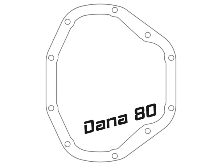 afe Rear Differential Cover (Raw; Street Series); Dodge Diesel Trucks 94-02 L6-5.9L (td) - Bull Strap