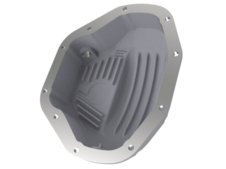 afe Rear Differential Cover (Raw; Street Series); Dodge Diesel Trucks 94-02 L6-5.9L (td) - Bull Strap