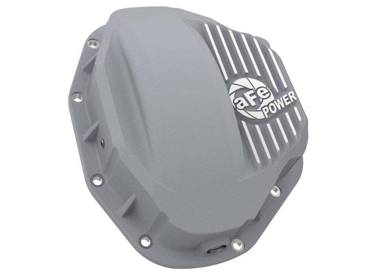afe Rear Differential Cover (Raw; Street Series); Dodge Diesel Trucks 94-02 L6-5.9L (td) - Bull Strap