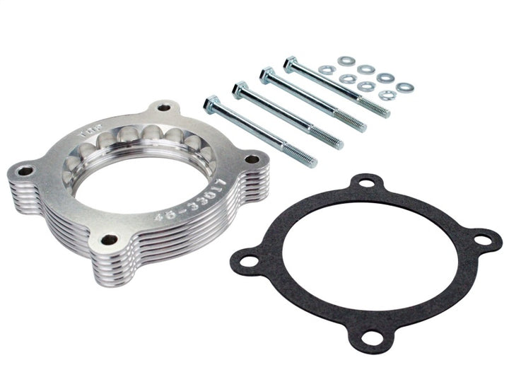 aFe Silver Bullet Throttle Body Spacer 11-12 Ford F-150 V6 3.5L (tt) EcoBoost - Bull Strap