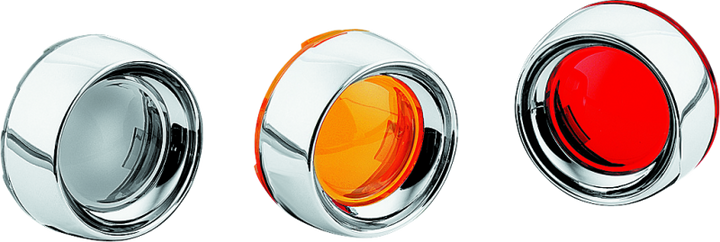 Kuryakyn Deep Dish Bezel With Smoke Lens Chrome - Bull Strap