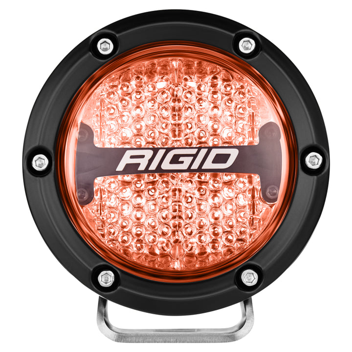 Rigid Industries 360-Series 4in LED Off-Road Diffused Beam - RGBW Backlight (Pair) - Bull Strap