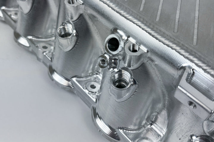 CSF BMW Gen 1 B58 Charge-Air-Cooler Manifold - Machined Billet Aluminum - Bull Strap