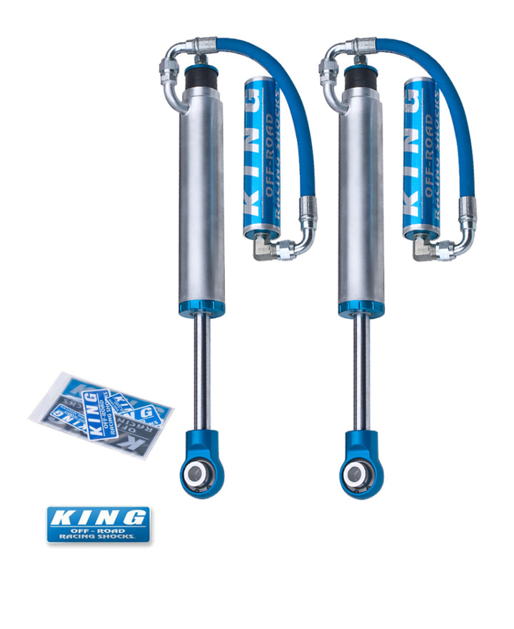 King Shocks 03-09 Lexus GX470 Rear 2.5 Dia Remote Res Shock (Coil Spring Conversions Only) (Pair) - Bull Strap