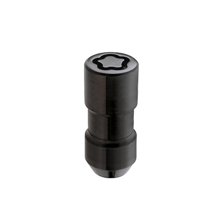 McGard Wheel Lock Nut Set - 4pk. (Cone Seat) M14X1.5 / 21mm & 22mm Dual Hex / 1.965in. L - Black - Bull Strap