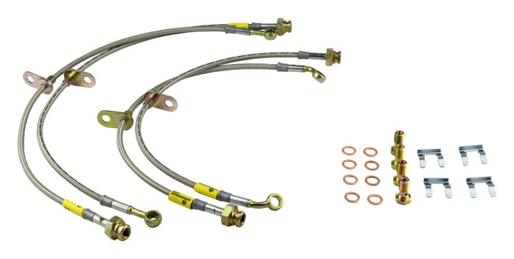 Goodridge 10-15 Chevrolet Camaro Stainless Steel Brake Line Kit - Bull Strap