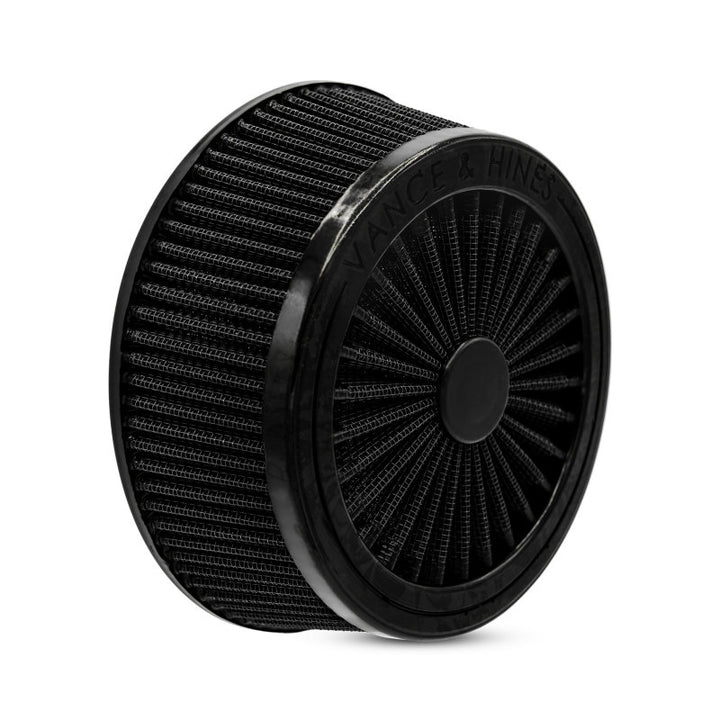 Vance & Hines Black VO2 Filter D165Fl - Bull Strap