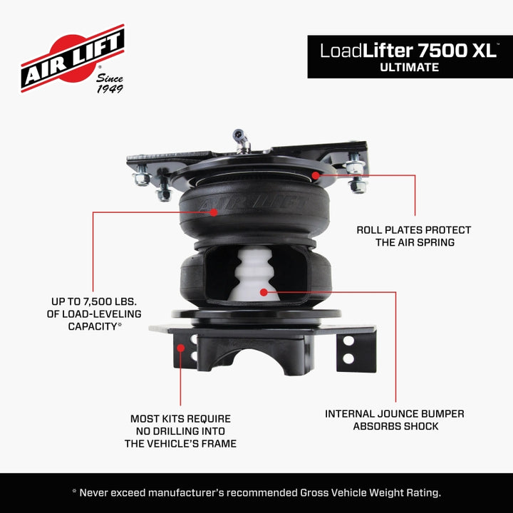 Air Lift LoadLifter 7500 XL Ultimate Air Spring Kit 2020 Ford F-250 F-350 4WD SRW - Bull Strap