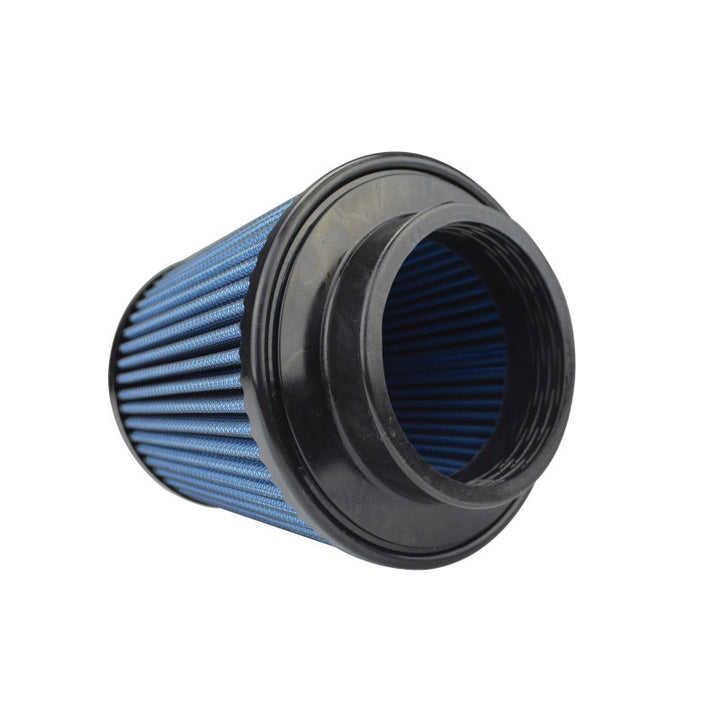 Injen NanoWeb Dry Air Filter 3in Neck / 5in Base / 4.5in Tall / 4in Top - 55 Pleats - Bull Strap